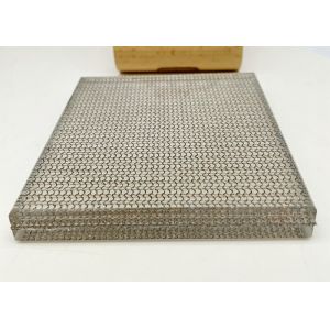 Customized Glass Laminated Wire Mesh High Temperature Resistance