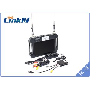 Handheld COFDM Video Receiver 10.1 Inch LCD Screen Dual Antenna Diversity