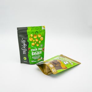 Dry Food Snack Cashew Nuts Printed Doypack Smell Proof Stand Up Pouch With