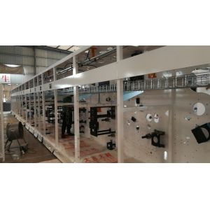 Double Axles 25KW Women Sanitary Pad Making Machine