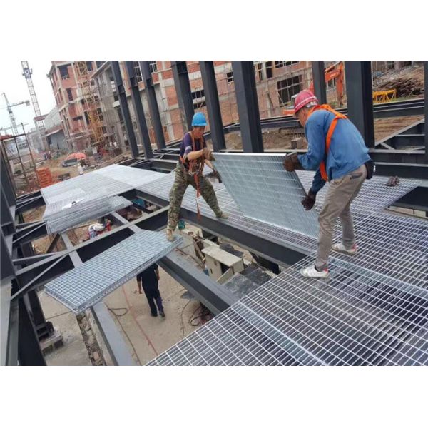 Buy Platform Serrated Galvanized Steel Bar Grating 600mm Width at wholesale prices