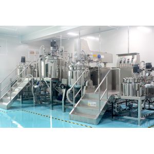 4500r/Min Vacuum Emulsifying Mixer Helical Ribbon Mixing