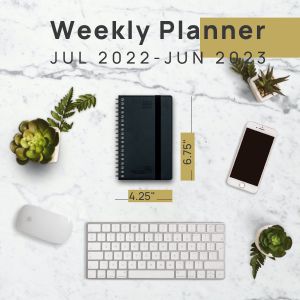 PU Softbound ECO Friendly Academic Planner 2023 2024 Medal Spiral