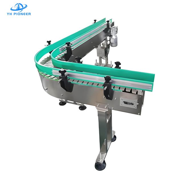 Buy Customizable Chain Plate Turning Conveyor With Stainless Steel Frame And Adjustable Speed For Reliable Material Handling at wholesale prices