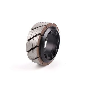 Polishing Granite Slabs Tiles with Diamond Calibration Wheels Round Abrasive