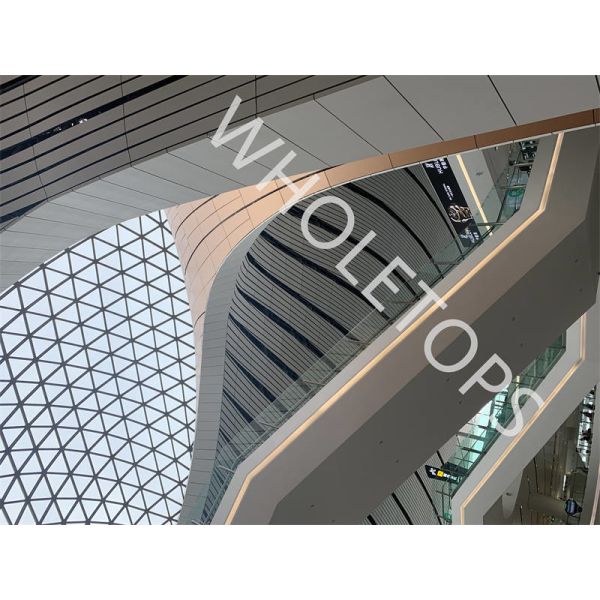 Buy Square Round Slotted Holes 4.0mm Hyperbolic House Facade Panels 800×800mm at wholesale prices