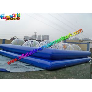 Heat Sealed Durable Cube Inflatable Water Pools For Water Ball Games