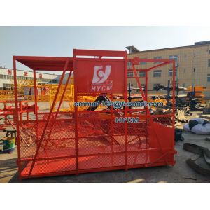 SS100 1000kg Small Material Hoist One Cage 800mm Mast Sections