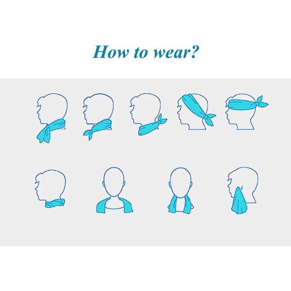 Super Magic Microfiber Sports Instant Cool Towel Ice Neck Cooling Sport Towel Custom Logo