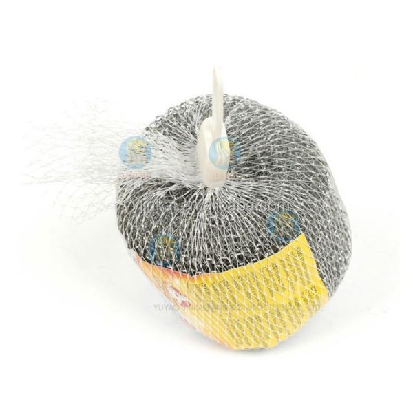 50G*10pcs Big Pack Zinc Coated Scrubber/Galvanize Wire Mesh Pot Scourer / Scouring Pad for Kitchen Pot Cleaning