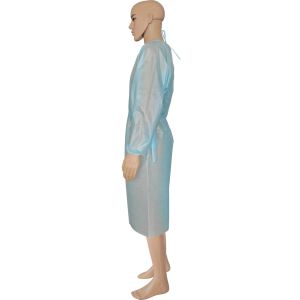 Pe Coated PP Hygiene S Non Woven Isolation Gown