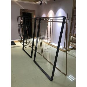 OEM Boutique Wedding Dress Clothing Shop Display Furniture Rack Monomer Design