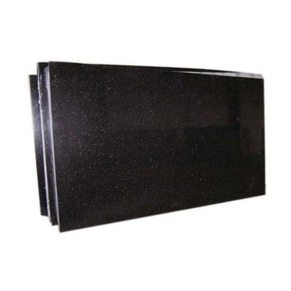 Buy Dramatic Design Black Galaxy Granite Slab For Kitchen Countertop / Island Top at wholesale prices