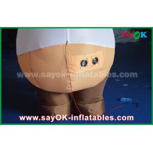 Customized White Yellow Inflatable Model Cows / Bear Shaped For Amusement Park