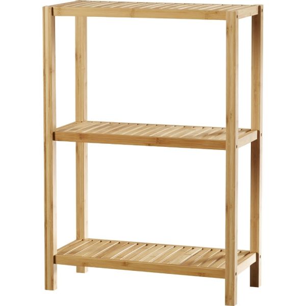 Buy Professional 3 Tier Wooden Bathroom Shelves 31.5" H X 22.1" W X 10.25" D at wholesale prices