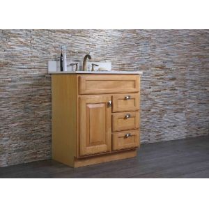 White Custom Bathroom Vanity Tops Narrow Square Single Sink Prefabricated