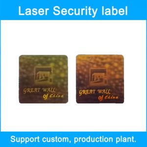 3D Dynamic Holographic Security Stickers Bronzing Laser Holographic Logo Sticker
