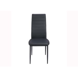 Stackable Kitchen 23KGS Black High Back Dining Chairs