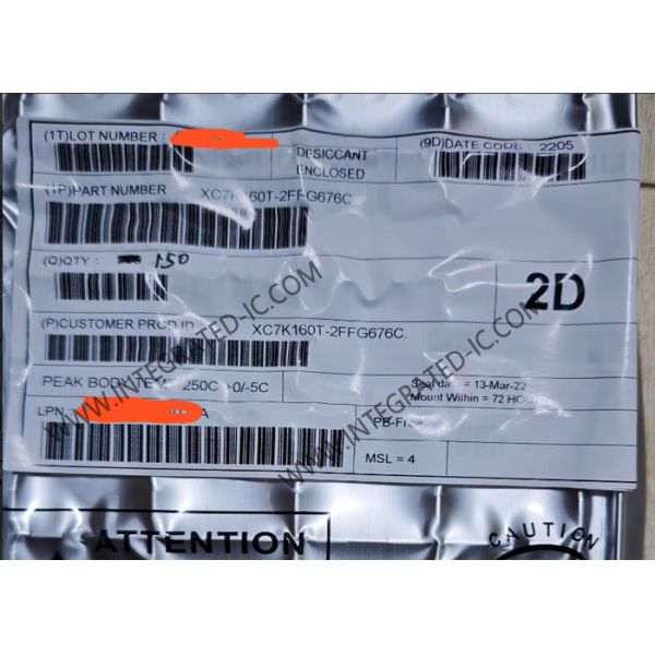 Field Programmable Gate Array XC7K160T-2FFG676C 676BBGA Integrated IC Surface