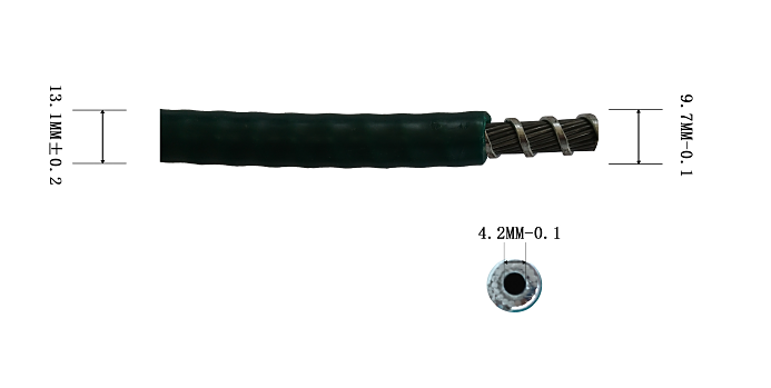 PVC Jacket Mechanical Control Cable Outer Casing LD Series IATF16949 Certificate