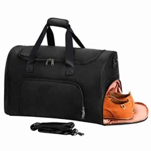 Unisex Weekend Overnight Travel Duffle Bag With Shoes Compartment