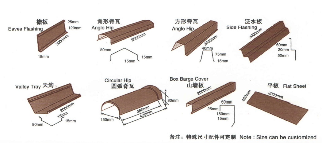 Durable Stone Coated Roof Tile