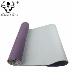 TPE Single Layer Yoga Exercise Mat With Customized Embossing Logo