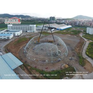 China 55m Diameter Geodesic Dome Tents Half Sphere Tent Strcuture for Grand Event on sale