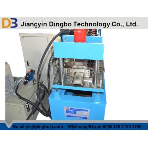 Colored Steel Roller Shutter Door Roll Forming Machine With Chain Transmission