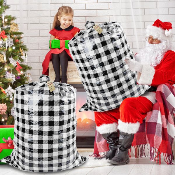 Reusable 36x56" Jumbo LDPE Christmas Gift Wrapping Bags