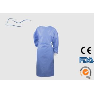Buy cheap Medical Disposable Surgical Gown With Knitted Cuffs Bule Color CE certificate from wholesalers
