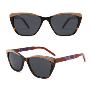 Unisex Cat Eye Acetate Glasses Sturdy Durable With Interchangeable Lenses