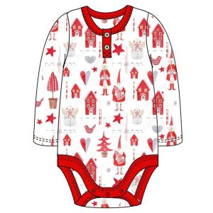 Christmas Baby long sleeve girls dresses christmas printing clothing children