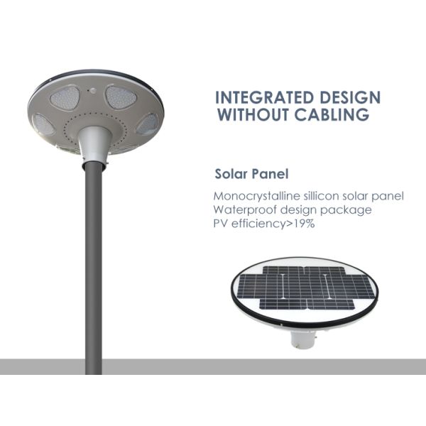 Long Lighting 20W 30W Ip65 Integrated Led Solar Street Light