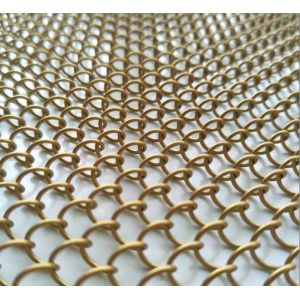 Easy installation Colourful Chain Link Mesh Drapery for Wall Cladding Curtain