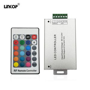 Quality Dc Input Port Rgb Led Controller Controlled By 24Key Remote Control Unit for sale