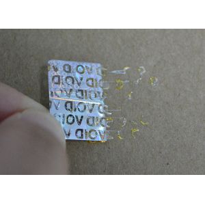 Custom design self adhesive pet Hologram sticker with QR code