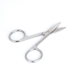 Private Label Silver Eyebrow Scissors Tattoo Accessories For Microblading