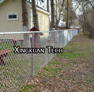 Galvanized Chain Link Fence Fabric Polyvinyl Chloride PVC To Keep Out Trespassers