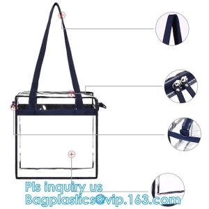 Reusable die cut handles promotional plastic bag, Promotional Items Transparent