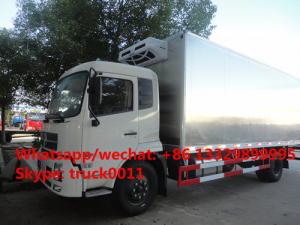 China hot sale dongfeng 4*2 LHD/RHD stainless steel refrigerated truck, factory best price stainless steel cold  room truck on sale