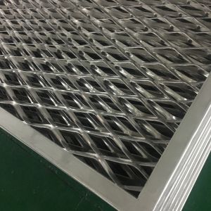 Custom factory price 2mm heavy duty decorative diamond micro mesh aluminum