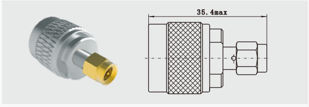 50 Ohm N Male Plug / Female Jack To SMA Male Plug / Female Jack RF Coaxial Adapter Frequency Up To 11 GHz