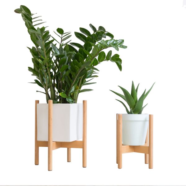 Wood Plant Stand | Wood Plant Holder | Indoor Flower Pot Decor