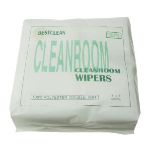 9x9" Polyester Cleanroom Microfiber Wiper 140gsm Non Woven