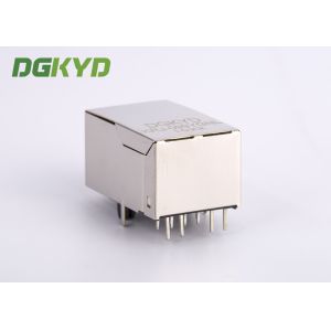 100BASE single port Tab up RJ45 PCB Connector with Transformer for network