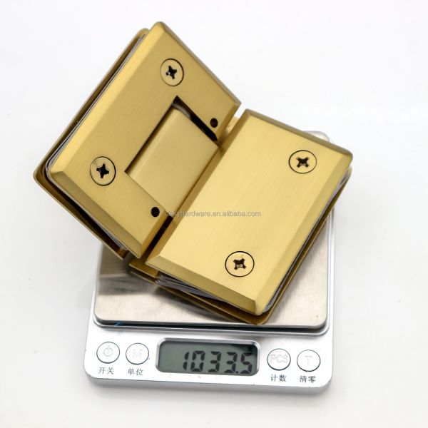 Sliver/Black 135 Degree Glass to Glass Shower Hinge with Stainless Steel Construction