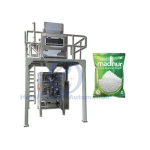 Automatic Vertical Form Fill Seal Machine , 100g To 5kg Sugar Packaging Machine