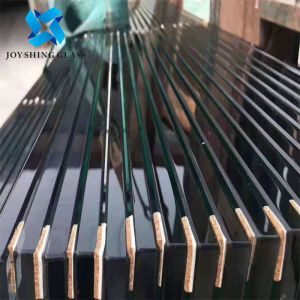 Customized Shape 8mm Dark Blue Toughened Glass For Railings
