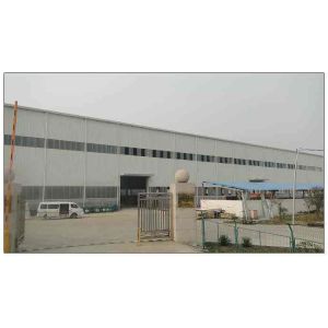 Warehouse Material Q235, Q345 Wind-Resistant Large-Span Steel Warehouse